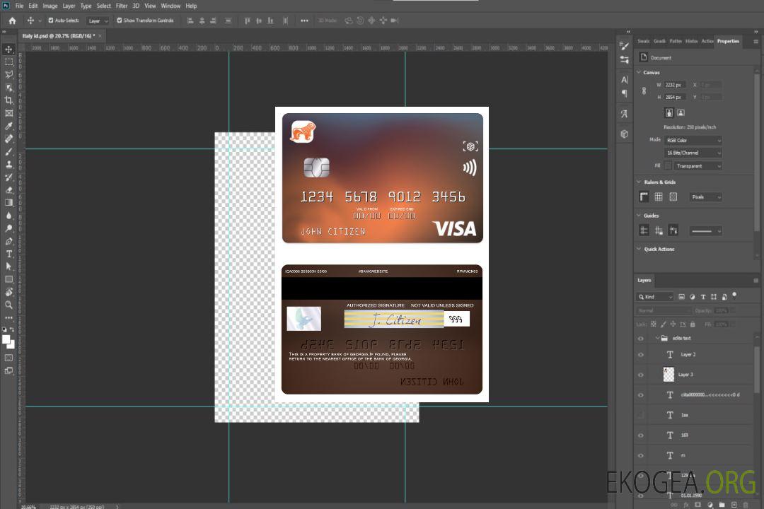 Carte visa classique de la Georgia Bank of Georgia template Carte visa classique de la Georgia Bank of Georgia template